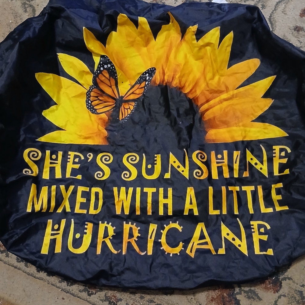 Spare Tire Plastic Cover Sunflower